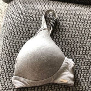 Gray Racerback Bra